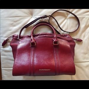 Burberry dinton tote handbag deep red love offers